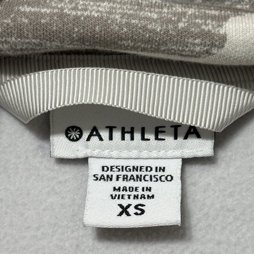 Athleta Triumph Hoodie Full Zip Camo Women's Sz XS Athletic Running Comfort - Picture 3 of 9